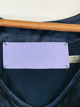 Load image into Gallery viewer, Vera Wang Women's Silk Embroidered Tank Top | US4 UK8 | Blue