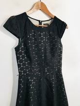 Load image into Gallery viewer, Oasis Women's Cotton Polka Dot A-Line Dress | UK8 | Black