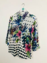 Load image into Gallery viewer, Madeleine Women’s Oversized Polka Dot And Floral Print Shirt | UK 12 | Multicolour