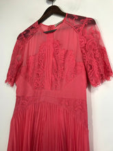 Load image into Gallery viewer, Whistles Women's Lace Pleated A-Line Dress | UK14 | Pink