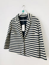 Load image into Gallery viewer, Jigsaw Women’s Stripe Blazer Jacket NWT | UK12 | Navy White