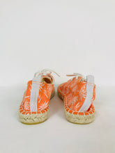 Load image into Gallery viewer, Superdry Women’s Pineapple Print Espadrilles | UK7 EU40 | Orange