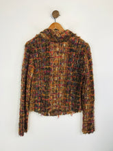 Load image into Gallery viewer, Caroline Biss Women's Wool Crochet Cardigan | EU42 UK14 | Multicoloured