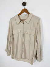 Load image into Gallery viewer, Mango Women's Button-Up Shirt | M UK10-12 | Beige