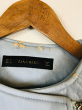 Load image into Gallery viewer, Zara Women's Faux Leather Biker Jacket | S UK8 | Blue