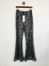 Load image into Gallery viewer, Club London Women's Sequin Flare Smart Trousers NWT | UK10 | Multicoloured