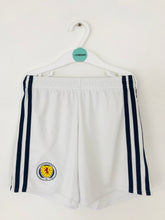 Load image into Gallery viewer, Adidas Kid’s Scotland Football Shorts | 5-6 Years | White