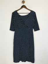 Load image into Gallery viewer, L.K. Bennett Women's Polka Dot Bodycon Dress | UK12 | Blue