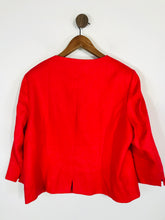 Load image into Gallery viewer, East Women's Linen Smart Blazer Jacket | UK16 | Red