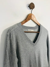 Load image into Gallery viewer, Karen Millen Women's Cotton V-Neck Jumper | M UK10-12 | Grey