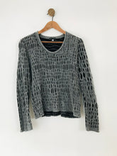 Load image into Gallery viewer, Diktons Women's Merino Blend Cutout Jumper | L UK14 | Grey