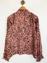 Load image into Gallery viewer, Zara Women's Polka Dot Ruffle Blouse | M UK10-12 | Pink