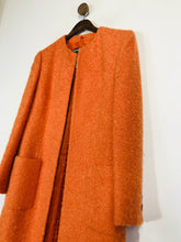 Load image into Gallery viewer, Louis Feraud Women's Mohair Overcoat Coat | UK12 | Orange