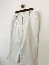 Load image into Gallery viewer, Union Blues Jeanswear Women's Cropped Straight Jeans | UK20 | White