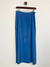 Load image into Gallery viewer, Jacques Vert Women's Floral Embroidered Maxi Skirt | UK10 | Blue