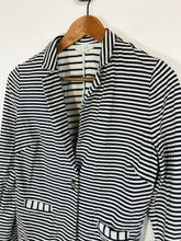 Load image into Gallery viewer, Boden Women's Striped Jersey Blazer Jacket | UK12 | Blue