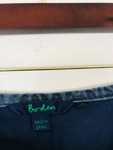 Load image into Gallery viewer, Boden Women's Floral Embroidered Denim A-Line Skirt | UK14 | Blue