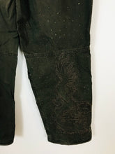 Load image into Gallery viewer, Maharishi Women’s Embroidered Cargo Trousers | XXL | Green
