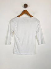 Load image into Gallery viewer, Karen Millen Women's Three Quarter Length Sleeve T-Shirt | UK10 | White