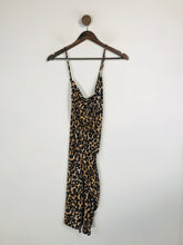 Load image into Gallery viewer, Guess Women's Leopard Print Ruched Mini Dress | S UK8 | Multicoloured