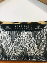 Load image into Gallery viewer, Zara Women's Leopard Print Lace Blouse | L UK14 | Multicoloured