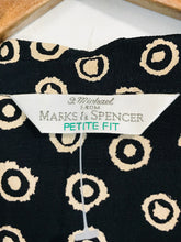 Load image into Gallery viewer, St. Michael M&S Women's Collared A-Line Dress | M UK10-12 | Black