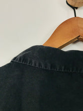 Load image into Gallery viewer, Zara Women’s Oversized V-Neck Shirt Blouse | XS UK6-8 | Black Grey
