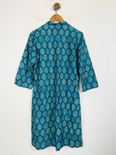 Load image into Gallery viewer, Fabindia Women's Floral Shirt Kaftan Dress NWT | L UK14 | Blue