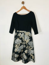 Load image into Gallery viewer, Hobbs Women's Floral A-Line Dress | UK10 | Black