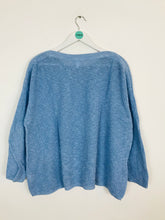 Load image into Gallery viewer, John Lewis Women’s Light Linen Blend Knit Jumper | UK16 | Blue
