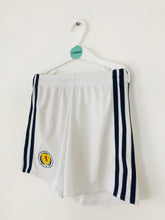 Load image into Gallery viewer, Adidas Kid’s Scotland Football Shorts | 5-6 Years | White