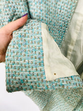 Load image into Gallery viewer, Jean Muir Women's Tweed Overcoat | UK12 | Blue