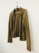 Load image into Gallery viewer, Diesel Women’s Cropped Collar Cardigan | M | Brown