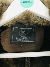 Load image into Gallery viewer, Rino & Pelle Women’s Faux Fur Suede Coat | UK10-12 | Brown