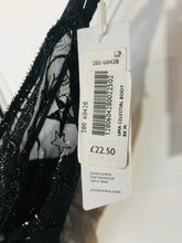 Load image into Gallery viewer, And/Or John Lewis Women's Sheer Embroidered Bodysuit Tank Top NWT | M UK10-12 | Black