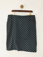 Load image into Gallery viewer, White Stuff Women's Jacquard Spot Pencil Skirt | UK14 | Blue