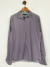Load image into Gallery viewer, Ted Baker Men's Cotton Striped Button-Up Shirt | XL | Purple