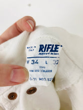 Load image into Gallery viewer, Rifle Women’s High Waisted Mom Boyfriend Jeans | 34 UK16 | White