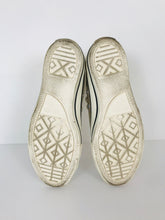 Load image into Gallery viewer, Converse Women’s Glittery High Top Trainers | UK5.5 | Gold