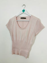 Load image into Gallery viewer, Fenn Wright Manson Women’s Shirt Sleeve Knitted Top | UK 16-18 | Pink