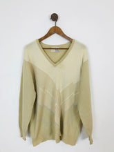 Load image into Gallery viewer, Pringle Women’s 100% Cashmere V-Neck Intarsia Knit Jumper | 44 L UK14-16 | Brown