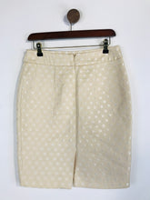 Load image into Gallery viewer, Ann Taylor Women's Cotton Polka Dot Pencil Skirt | US4 UK8 | Beige