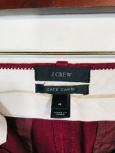 Load image into Gallery viewer, J. Crew Women's Cotton Slim Casual Trousers | UK8 | Red