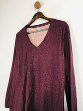 Load image into Gallery viewer, Majestic Filatures Women's Cashmere V-Neck Long Sleeve T-Shirt | 3 | Purple