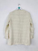 Load image into Gallery viewer, Zara Women’s Lightweight Woven Overcoat | L UK14 | Cream