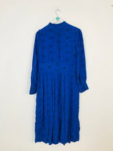 Load image into Gallery viewer, Monsoon Women’s Star Print Gathered Maxi Dress | UK14 | Blue