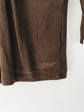 Load image into Gallery viewer, Fenn Wright Manson Women's V Neck Gathered Front Jersey Blouse  | UK16 | Brown