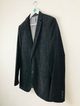 Load image into Gallery viewer, Zara Man Men’s Check Suit Jacket Blazer | EU50 UK40 L | Navy Blue