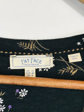 Load image into Gallery viewer, Fat Face Women's Cotton Floral A-Line Dress | UK12 | Black