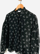 Load image into Gallery viewer, & Other Stories Women's Animal Print Button-Up Shirt | EU40 UK12 | Black